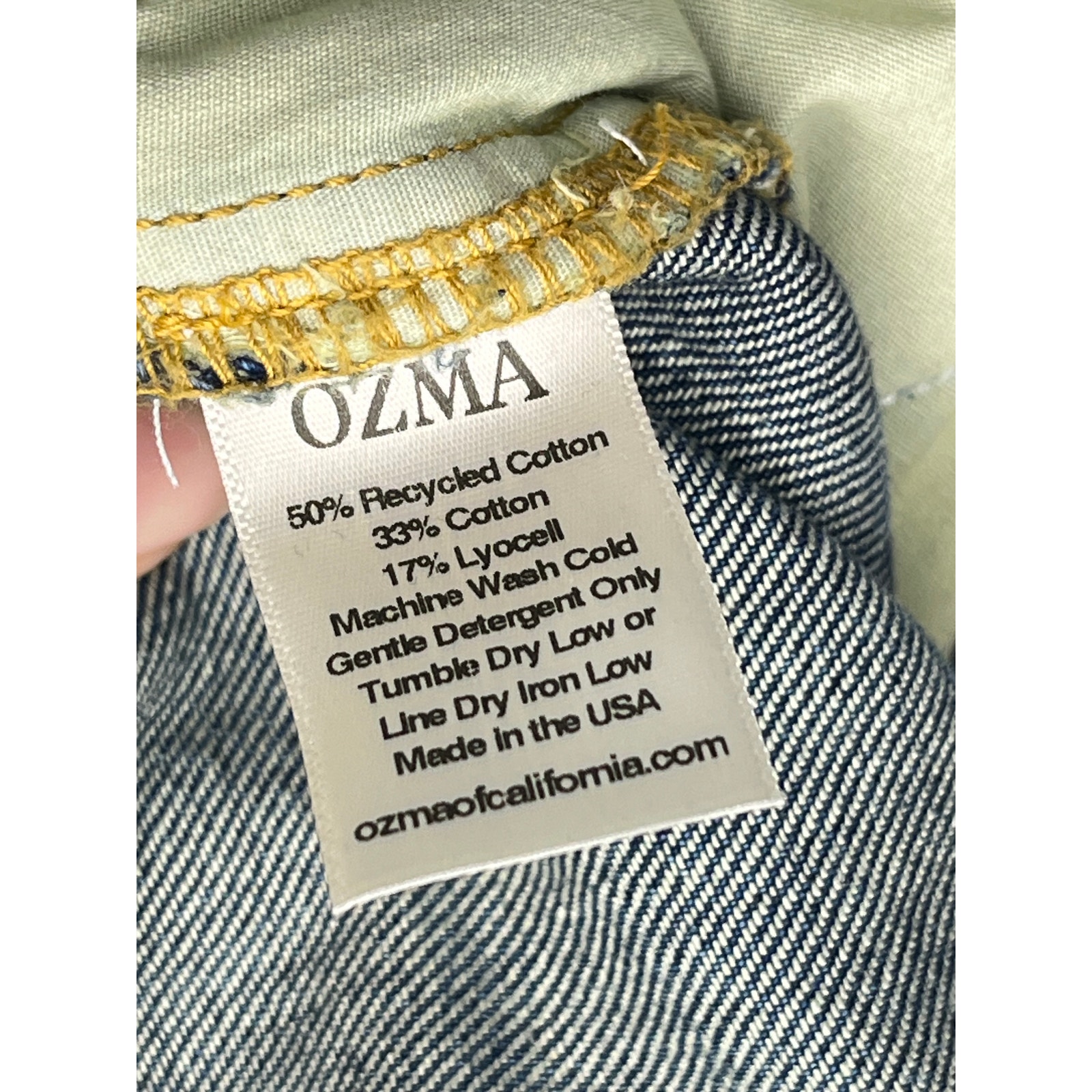Ozma Sz 1x Blue Denim Field Pant Jeans Cotton Tencel — image 4 of 8